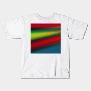 RED BLUE GREEN TEXTURE ART Kids T-Shirt